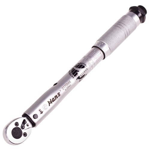 

HANS. Динамометричний ключ 1/4"DR 5-25HM, 275мм, 580гр. (2170Nm)