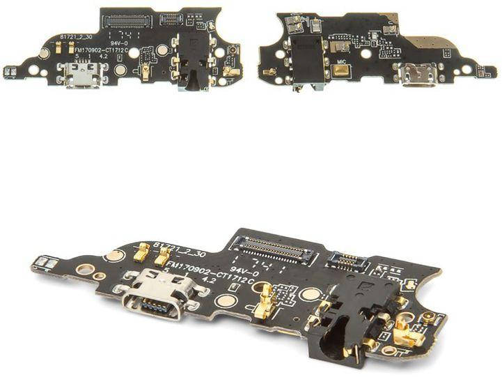 

Нижняя плата Meizu M6 Note с разъемом зарядки, разъемом наушников и микрофоном