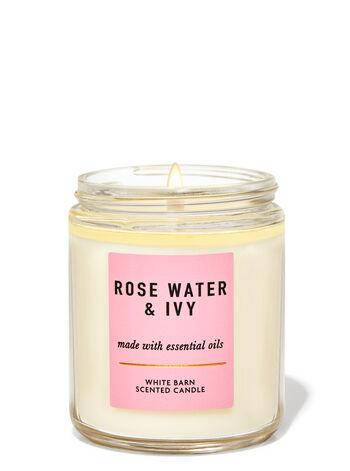 

Ароматизированная свеча Rose Water & Ivy Bath & Body Works, Белый