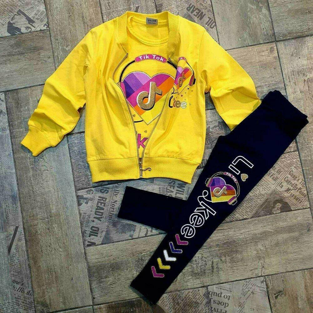 

Спортивный костюм для девочки 3-10 лет Стильный костюм для девочки 7-8