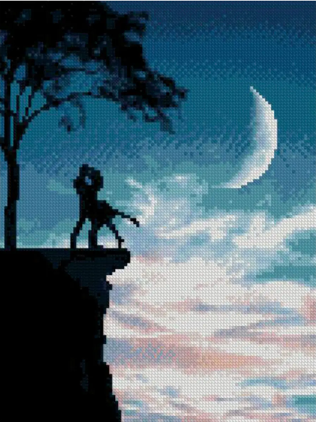 

Алмазная вышивка романтика пара Алмазная мозаика круглыми стразами Любовь на краю 30*40см Strateg