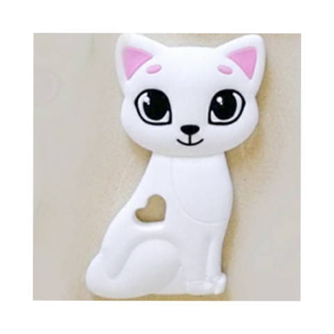 

Кошечка грызунок (прорезыватель) для зубов силиконовый Белый