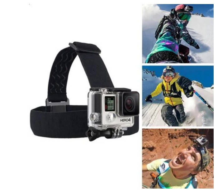 

Крепление на Голову для экшн камеры GoPro, SJCAM,Xiaomi, Eken на Шлем, Черный