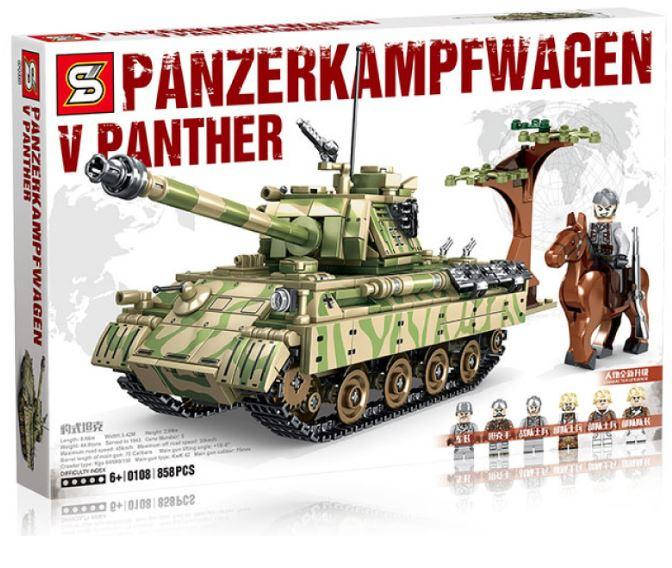 

Конструктор Танк Пантера SY0108, Разные цвета