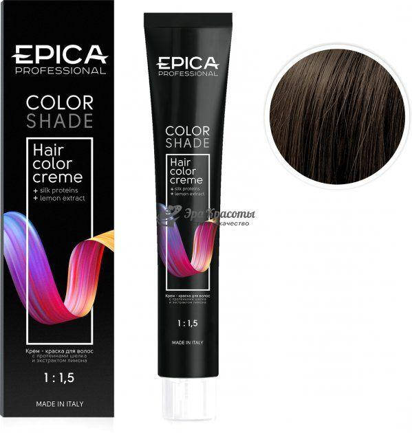 

Стойкая крем-краска 6.00 Темно-русый интенсивный Hair Color Cream Epica, 100 мл