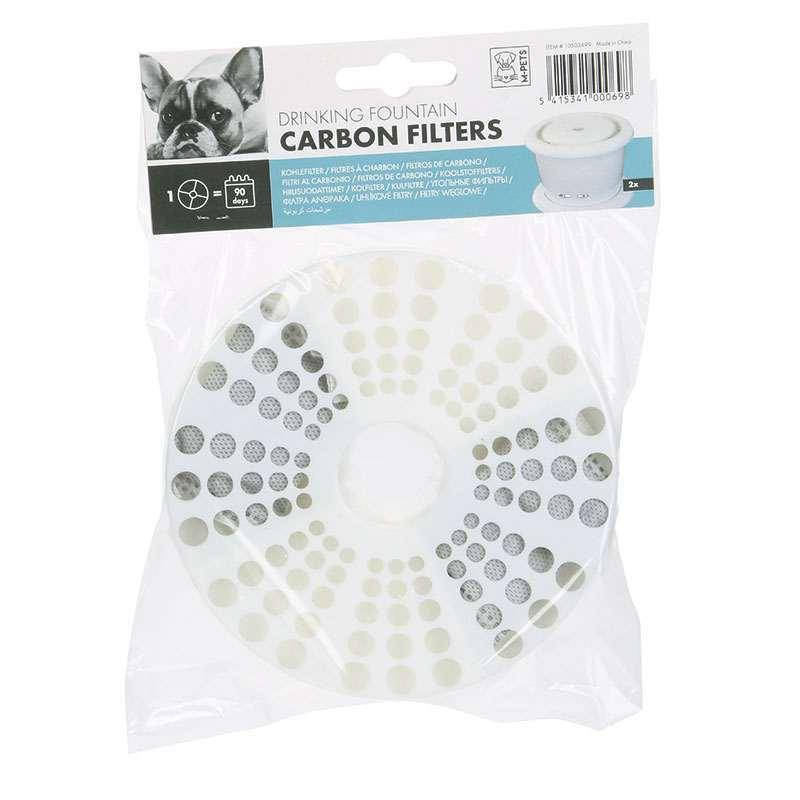 

M-Pets Fountain Carbon Filters – Сменный углеродный фильтр для питьевых фонтанов M-Pets 2 шт., Белый