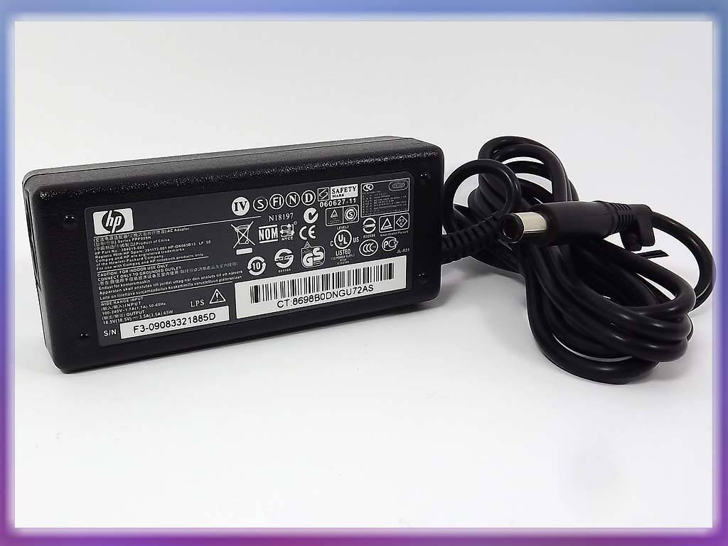 

Блок питания для HP 18.5V 3.5A 65W (7.4*5.0+PIN) ORIGINAL.