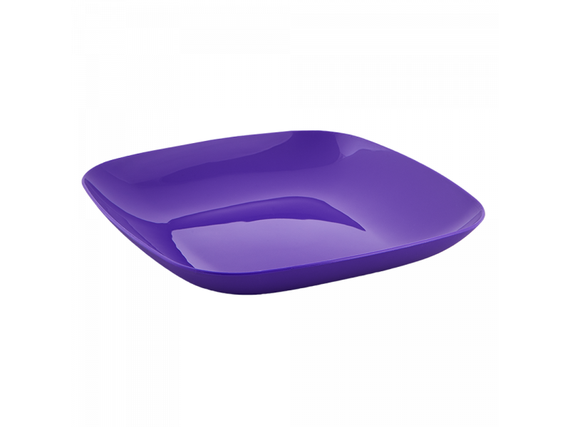 

Тарелка 250*250*30мм. (т.-сиреневая), Сиреневый