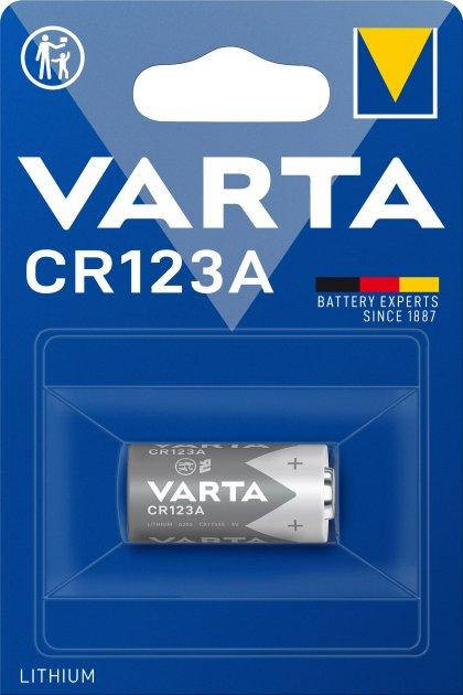 

Батарейка 1600 mAh Varta CR123A 3V