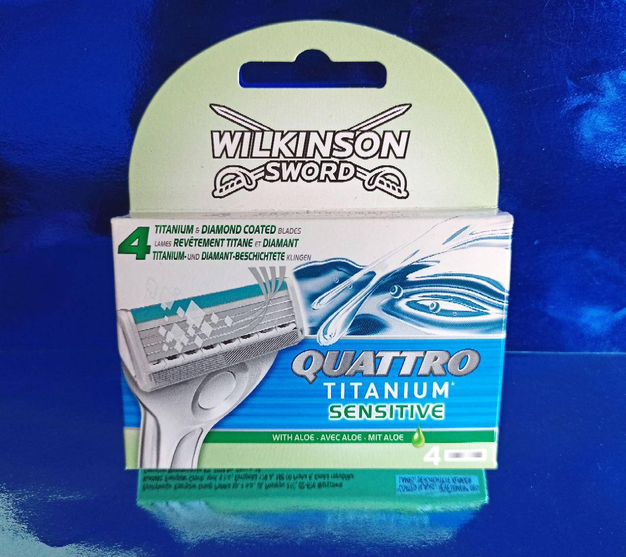 

Сменные кассеты Wilkinson Sword Quattro Titanium Sensitive Original 4 шт.