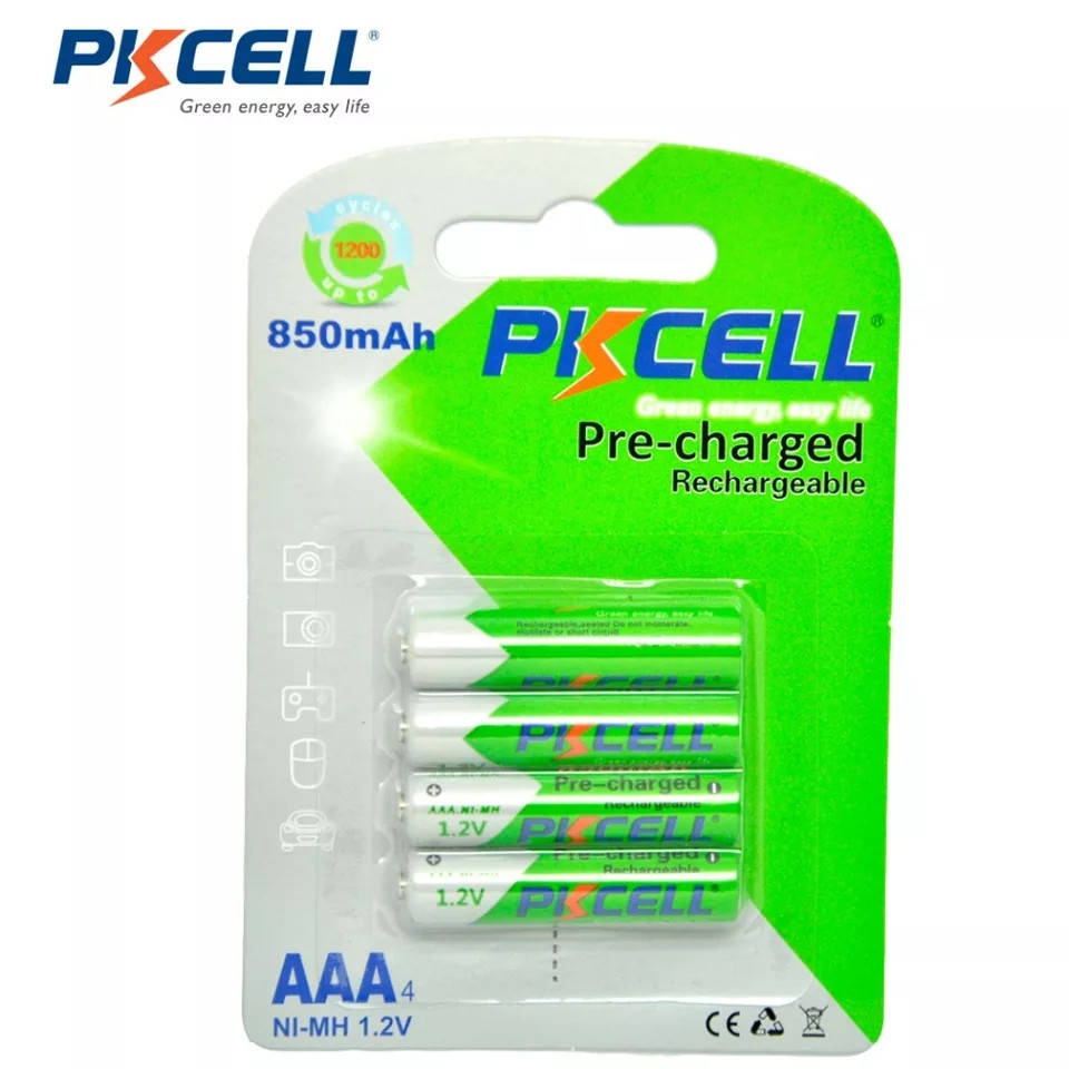 

Акумулятори Батарейки Pkcell Ni-Mh AAА 850mAh упаковка 4шт. Оригінал