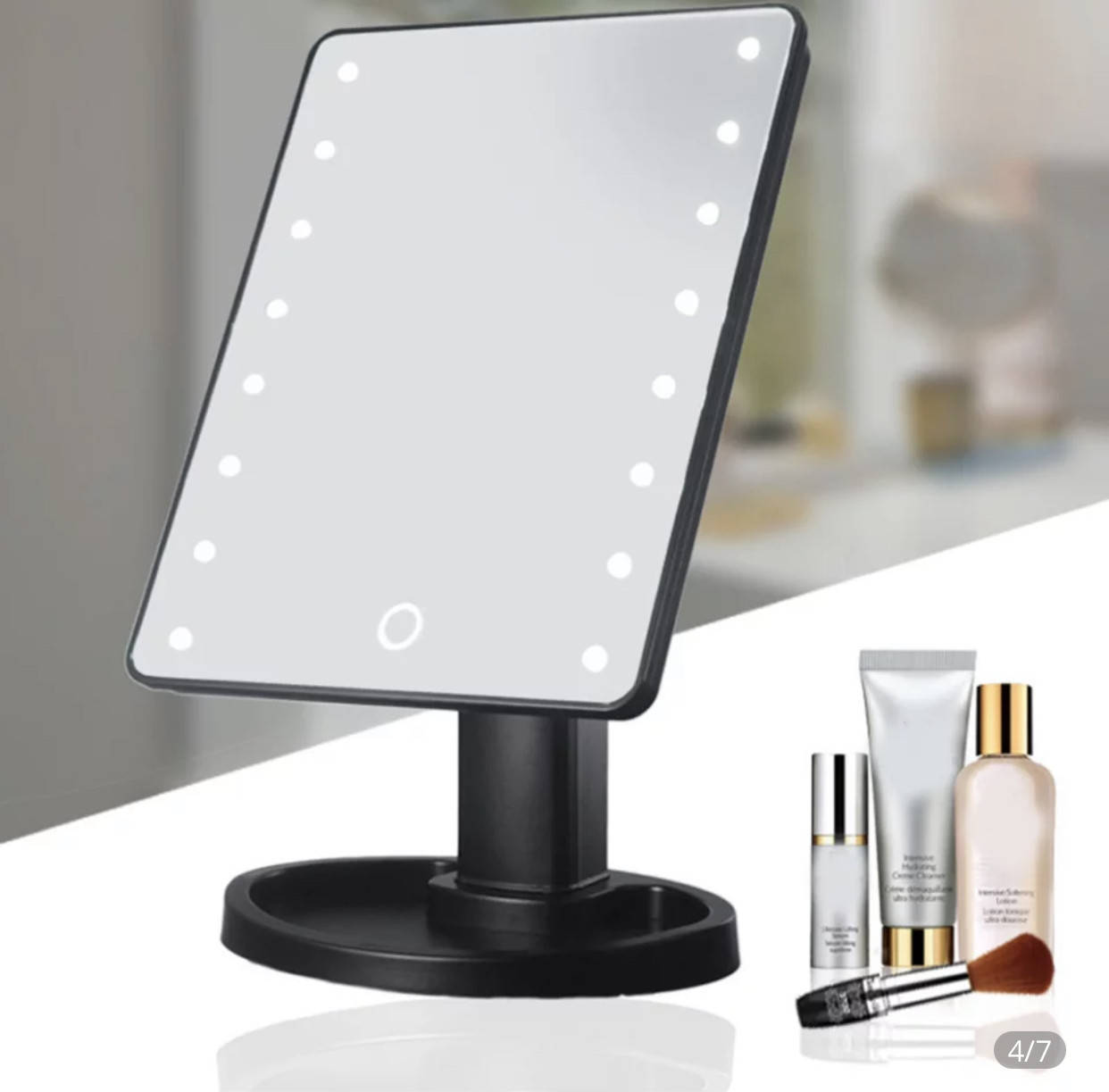 

Led зеркало с подсветкой чёрное, Черный
