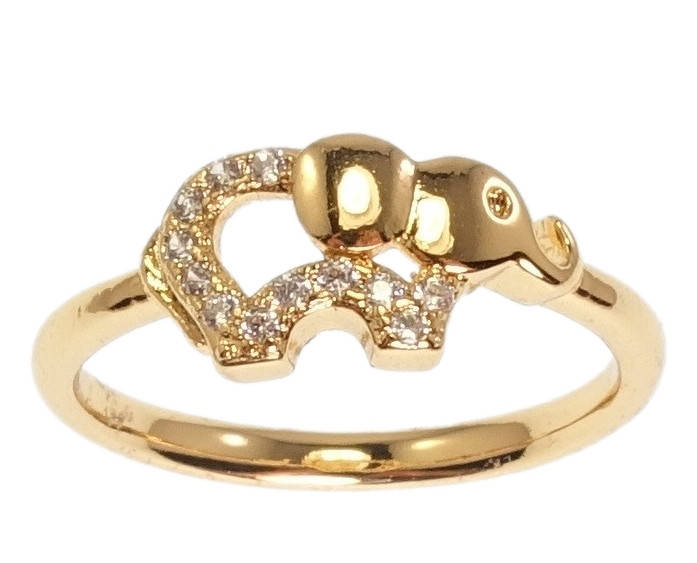 

Кольцо ХР Позолота 18K "Слоненок" р.18.5