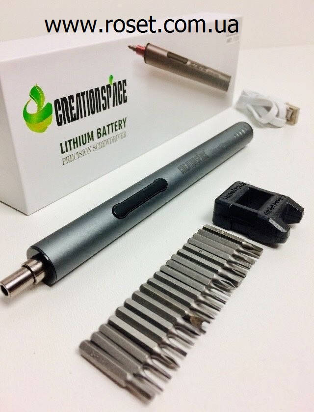 

Электроотвертка со сменными битами CREATION SPACE 7123