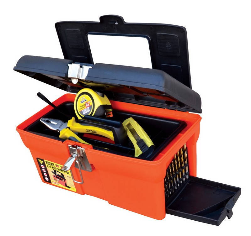 

Ящик для инструмента MasterTool 79-2103, 13" (330*180*165 мм), металлические замки