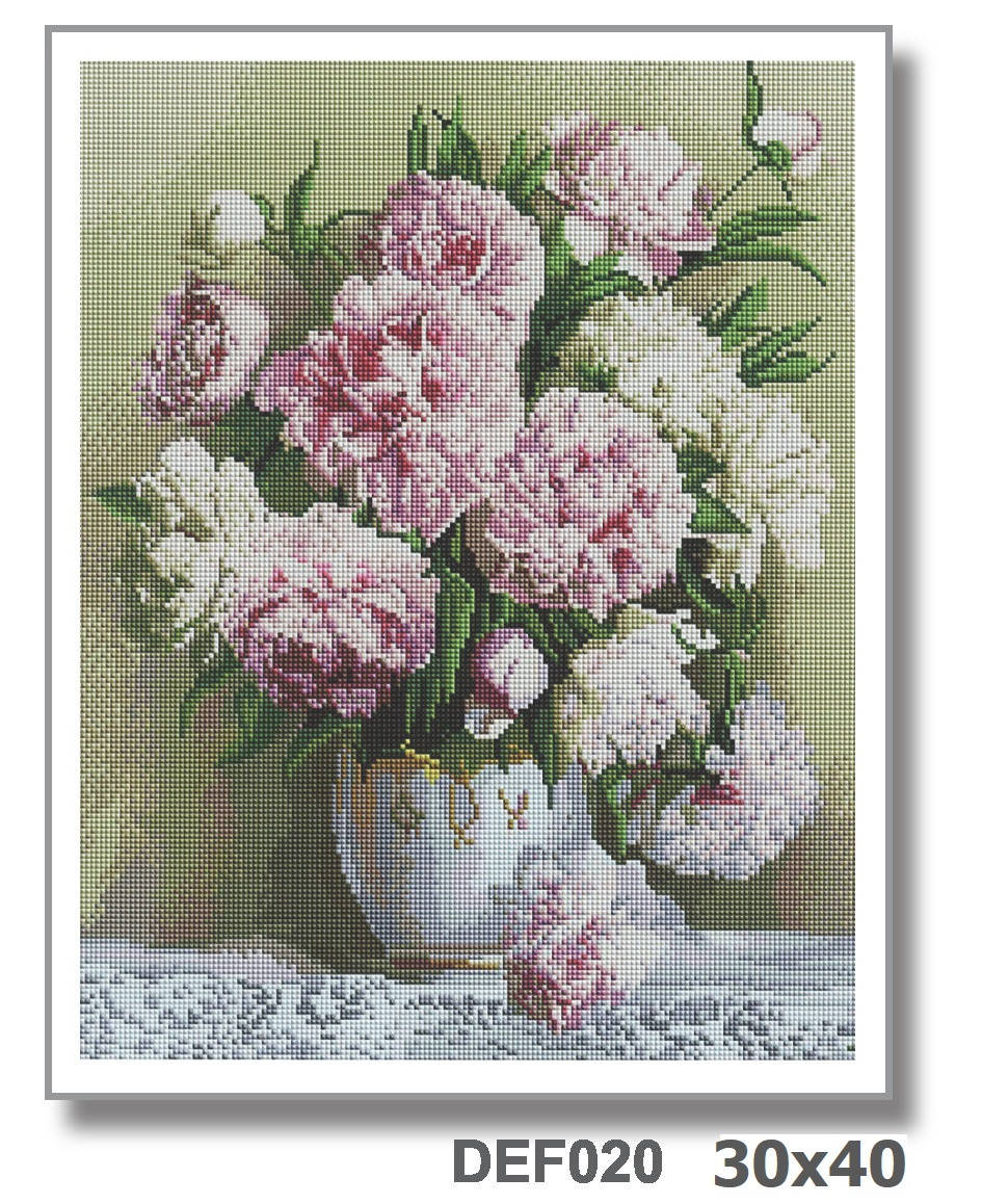 

Алмазна мозаїка "Піони" 30*40 см