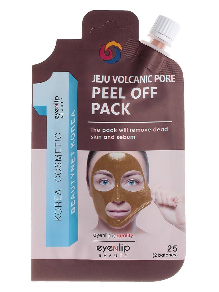 

Маска-плёнка с вулканической глиной для лица Eyenlip Jeju Volcanic Pore Peel Off Pack 25g