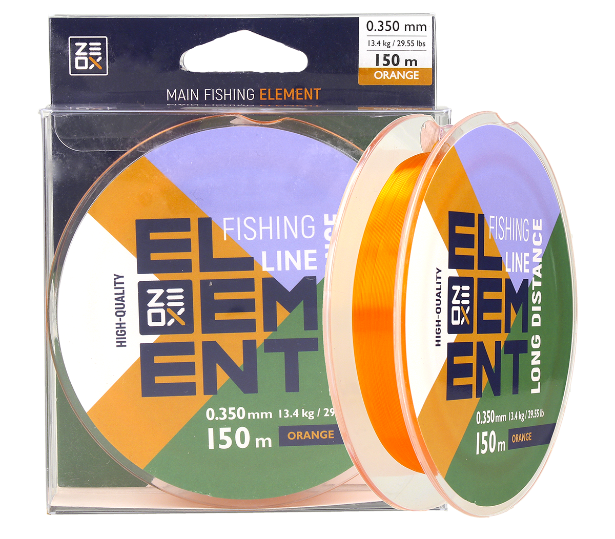 

Леска Zeox Element Long Distance Line 150м Orange, Разные цвета