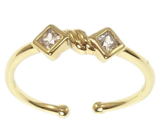 

Кольцо Xuping QQMM Позолота 14K "Кристальные ромбы" р.14-15