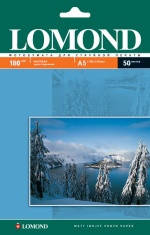 

Lomond Односторонняя Матовая фотобумага для струйной печати, А5 , 180 г/м2, 50 листов, Белый
