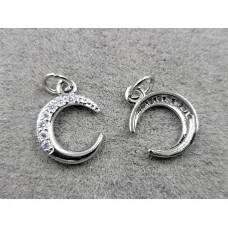 

Подвеска d-10×13 мм с фианитами родий(гипоаллергенный сплав)