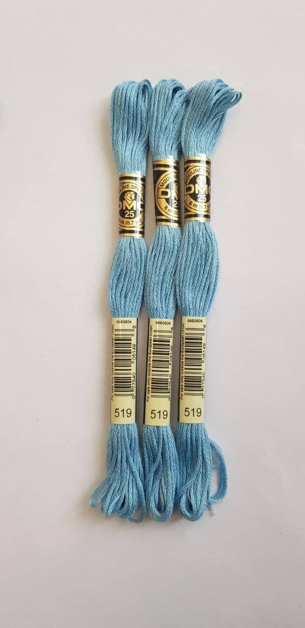 

Мулине ДМС, DMC (номер цвета-519), Разные цвета