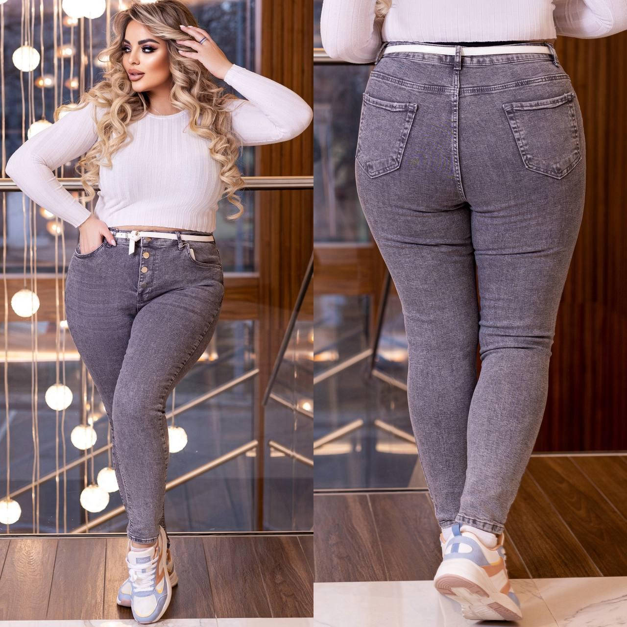 

Джинсы женские стрейч размер:42-58(2цв) "LARA-1" недорого от прямого поставщика