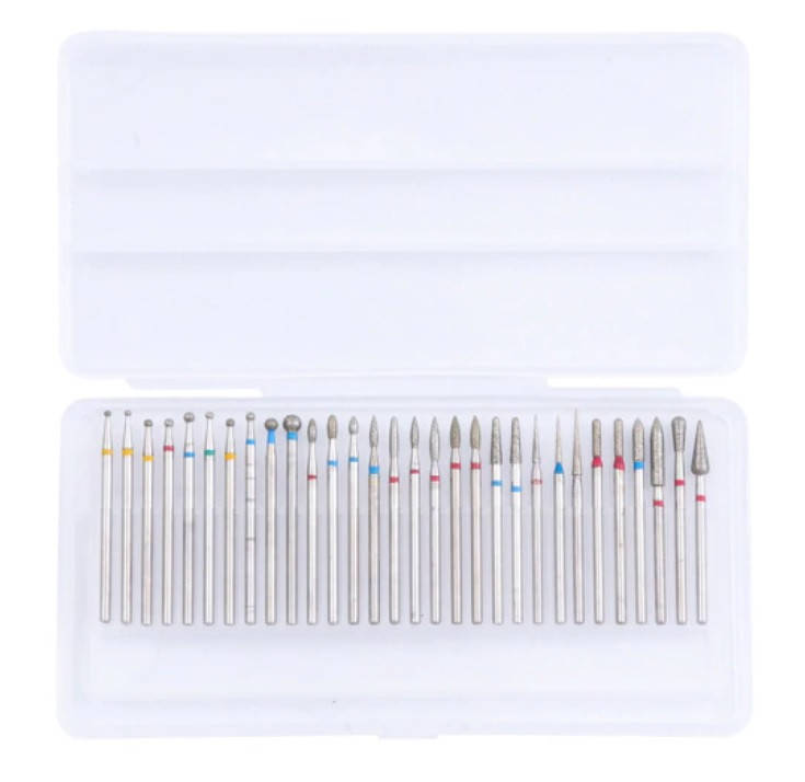 

30шт. Насадки для фрезера с алмазным напылением набор