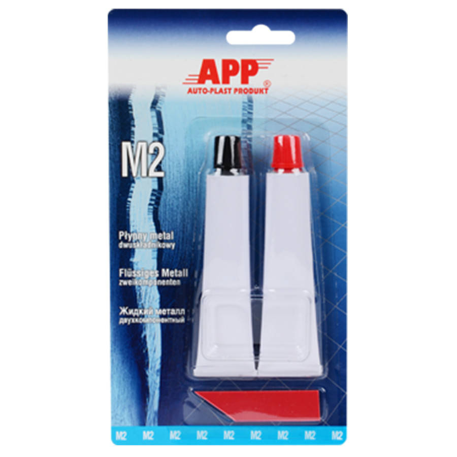 

Клей двухкомпонентный эпоксидный, жидкий металл M2, APP, 2x20g, 040518