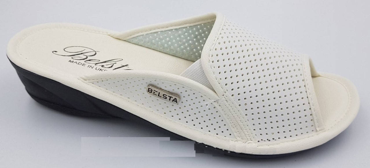 

Шлепанцы, тапки женские с открытым носком Белста рр. 38, Белый