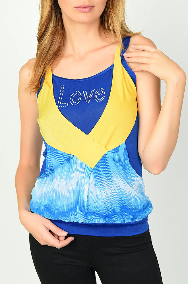 

Майка женская синяя 134828S