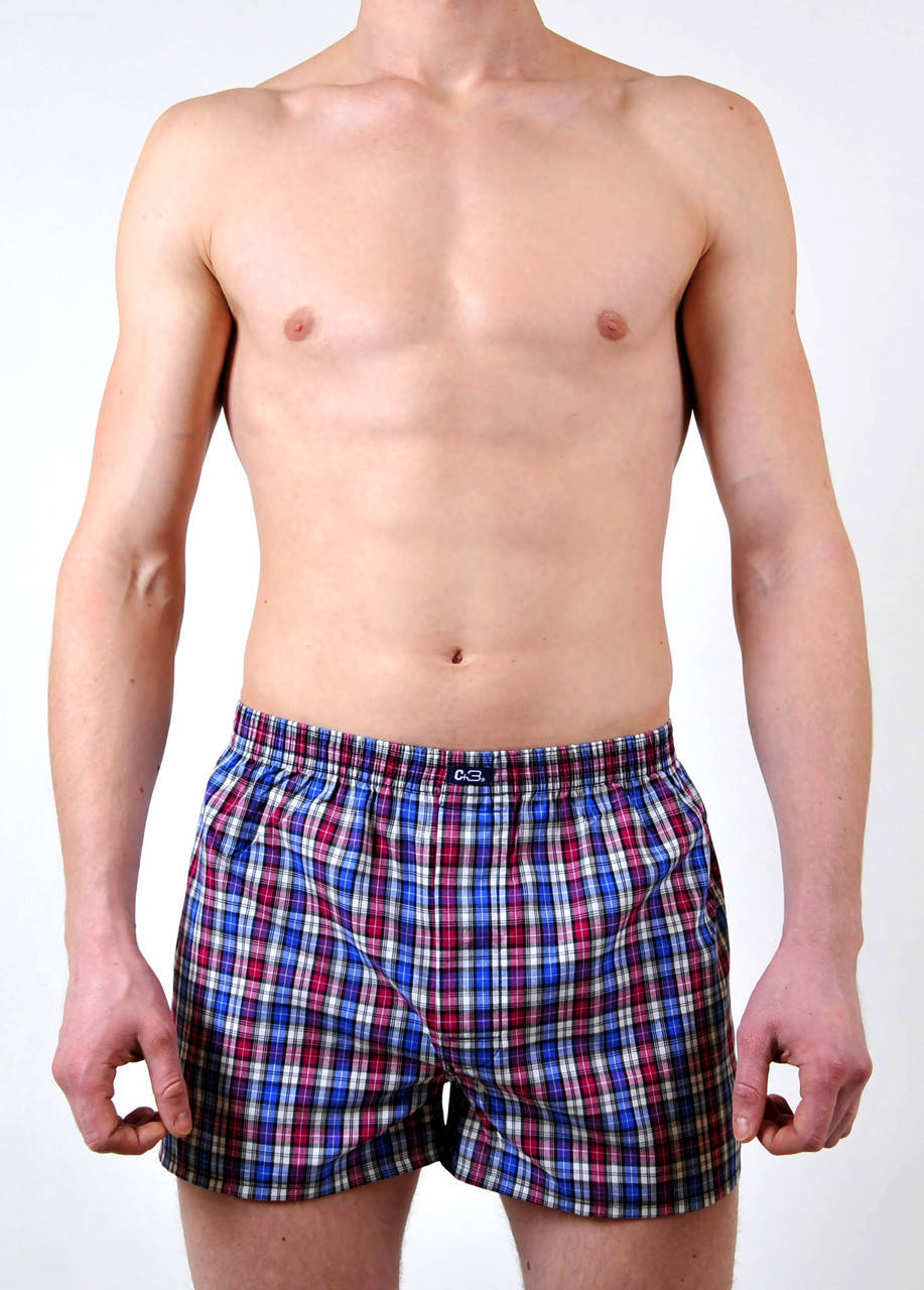 

Мужские труси боксеры с поплина C+3 #0055 XXL красный