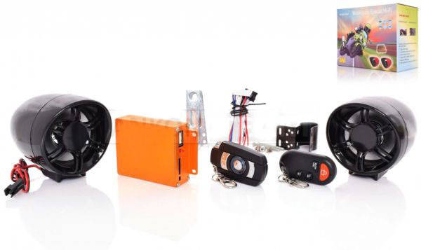 

Аудиосистема 2.0 MP3 (FM/USB/SD) 3", 2 пульта, сигнализация (черная), Черный