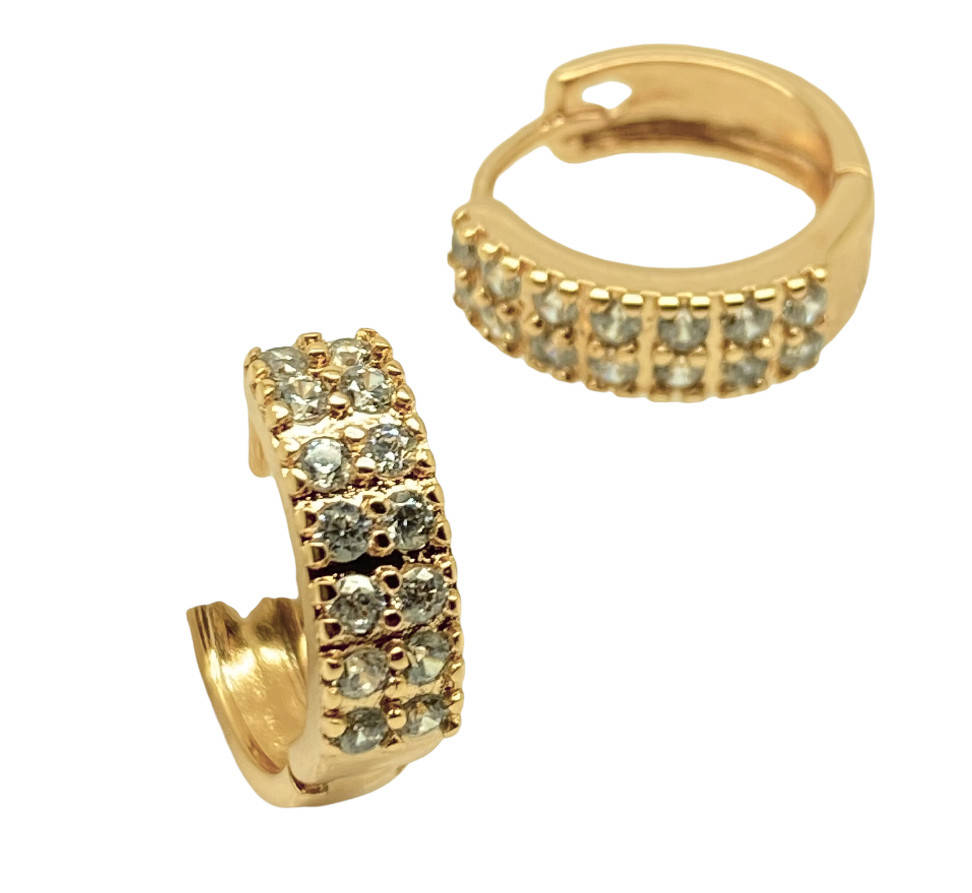 

Серьги гвоздики Xuping. 18k. 13х4 мм