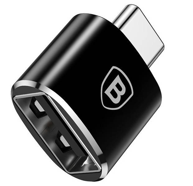 

Переходник OTG Baseus CATOTG-01 c Type-C на USB, 2.4A, черный