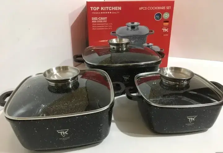 

Набор кастрюль с мраморным покрытием из 6 предметов Top Kitchen TК00025