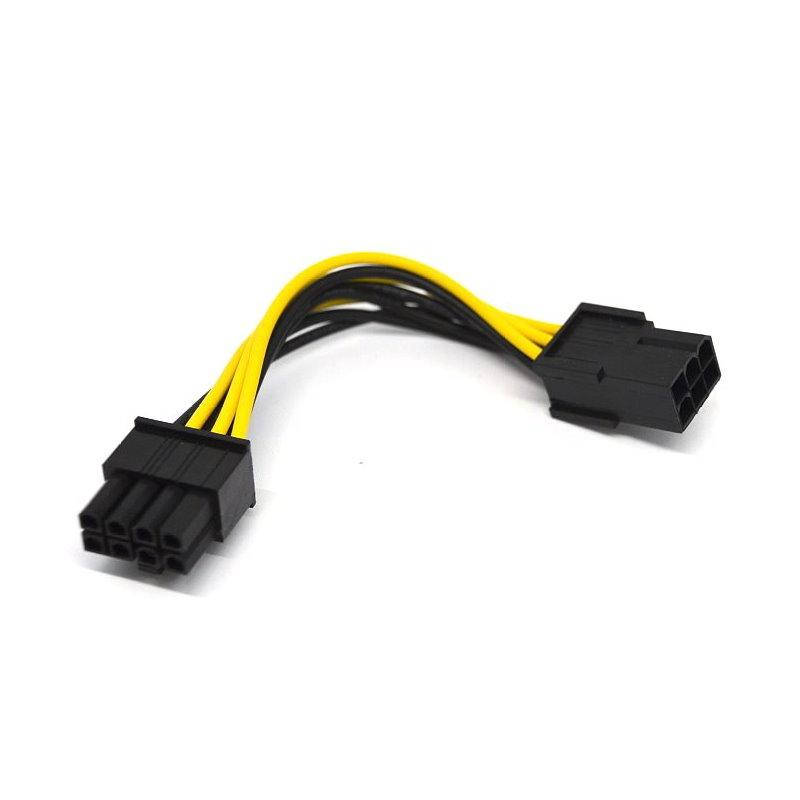 

Переходник питания видеокарты 6pin to 8pin, M/F PCIe 13см, Разные цвета