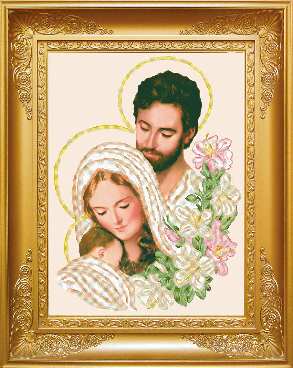 

ВКР-006. Схема для вишивки бісером Святе сімейство.