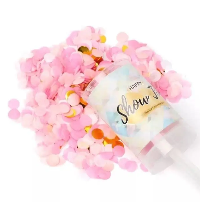 

Хлопушка многоразовая Push Pop (17 см) розовая