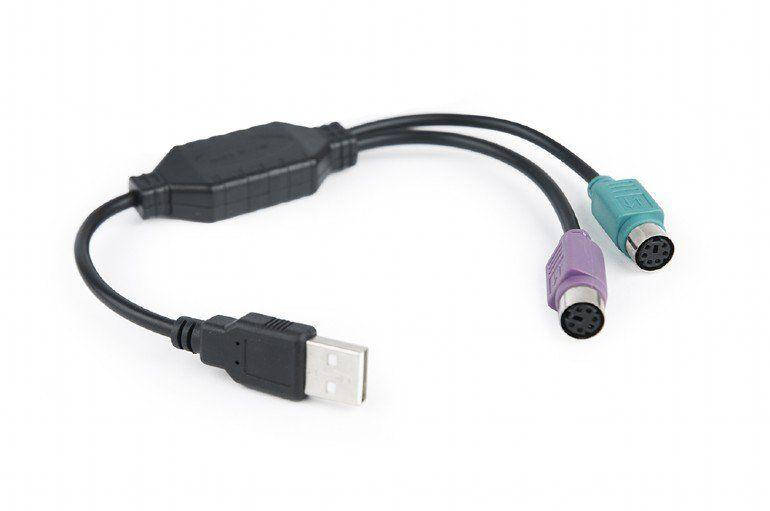 

Кабель (шлейф) Cablexpert Переходник USB А-папа/2х PS/ 2. 30см (UAPS12-BK)