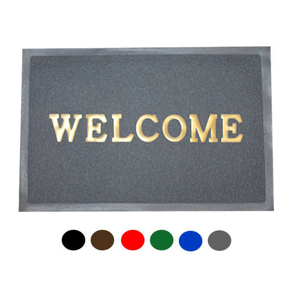 

Коврик придверный 33х53см,резиновый,прямоугольный WELCOME цвет в ассортименте