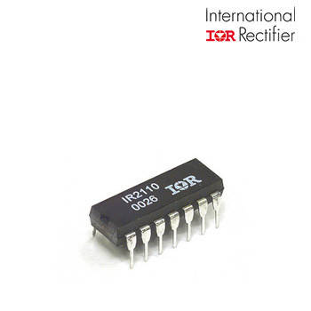 

IR2110 высоковольтный драйвер верхнего и нижнего ключей. +/-2A. DIP-14
