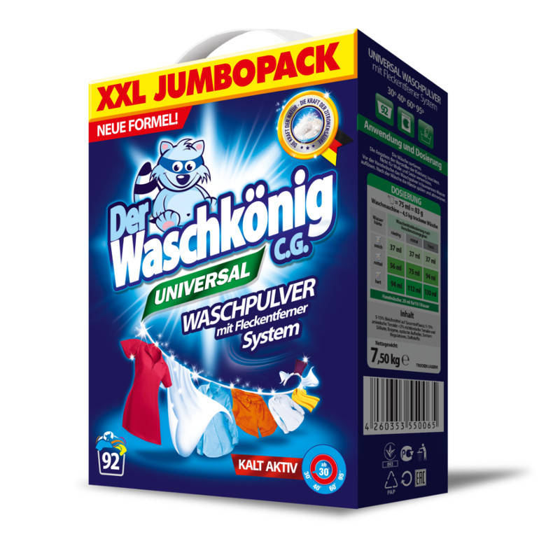 

Стиральный порошок универсальный Der Waschkönig Universal 7.5 кг
