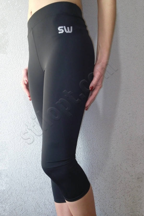

Спортивные капри с высокой посадкой