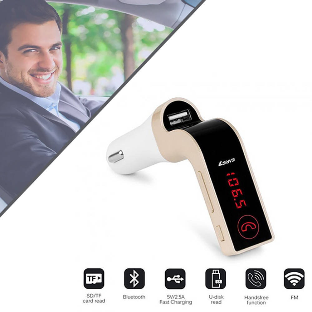 

Автомобильный bluetooth FM трансмиттер Car G7 / FM Модулятор для авто