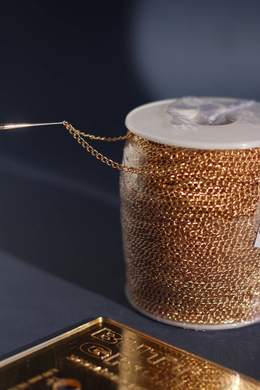 

Ланцюжок декоративний антік золотий 2мм