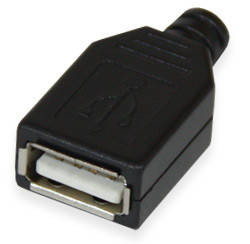 

Гнездо USB тип A на кабель в корпусе