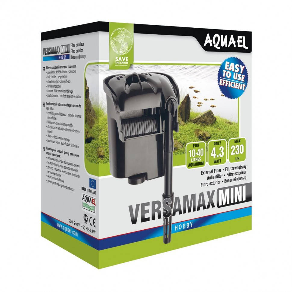 

Навесной фильтр для аквариума Aquael «Versamax mini»,10-40 л
