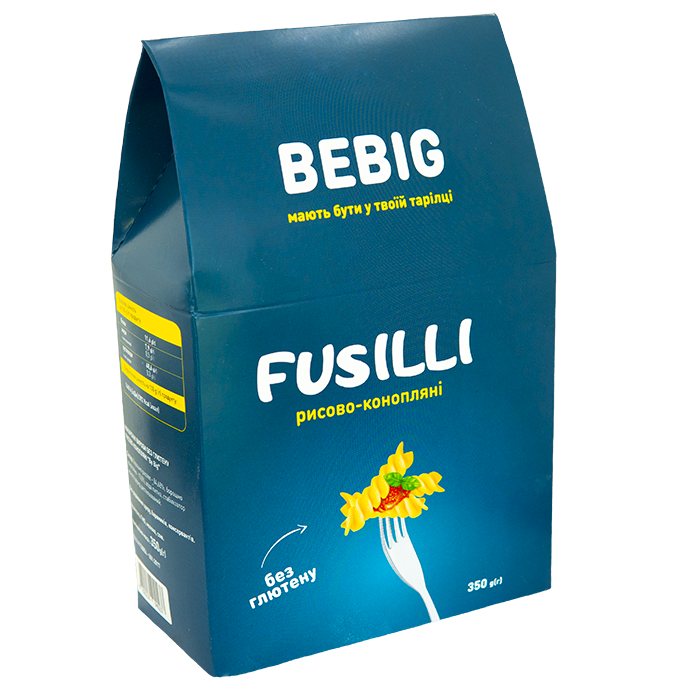 

Макароны Fussili рисово-конопляные, 300 г