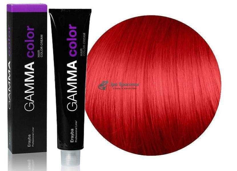 

Стойкая крем-краска для волос Gamma Color Erayba 0/90 Red Микстон 0/90 красный, 100 мл